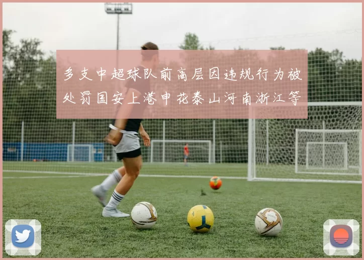 多支中超球队前高层因违规行为被处罚国安上港申花泰山河南浙江等队受影响