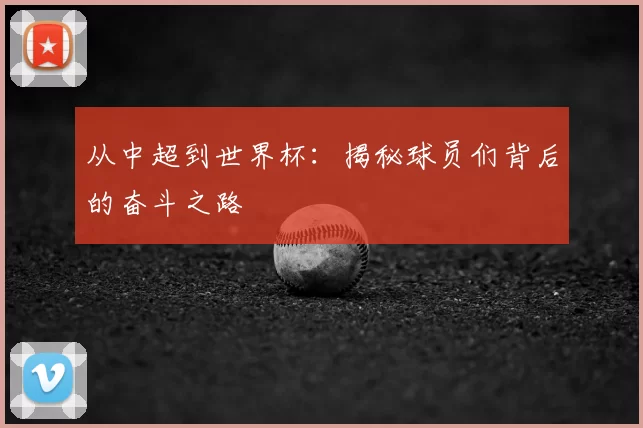 从中超到世界杯：揭秘球员们背后的奋斗之路