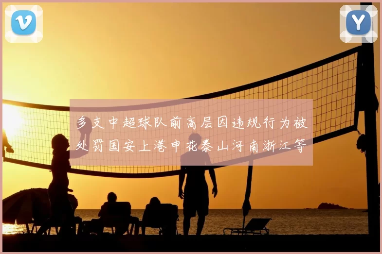 多支中超球队前高层因违规行为被处罚国安上港申花泰山河南浙江等队受影响